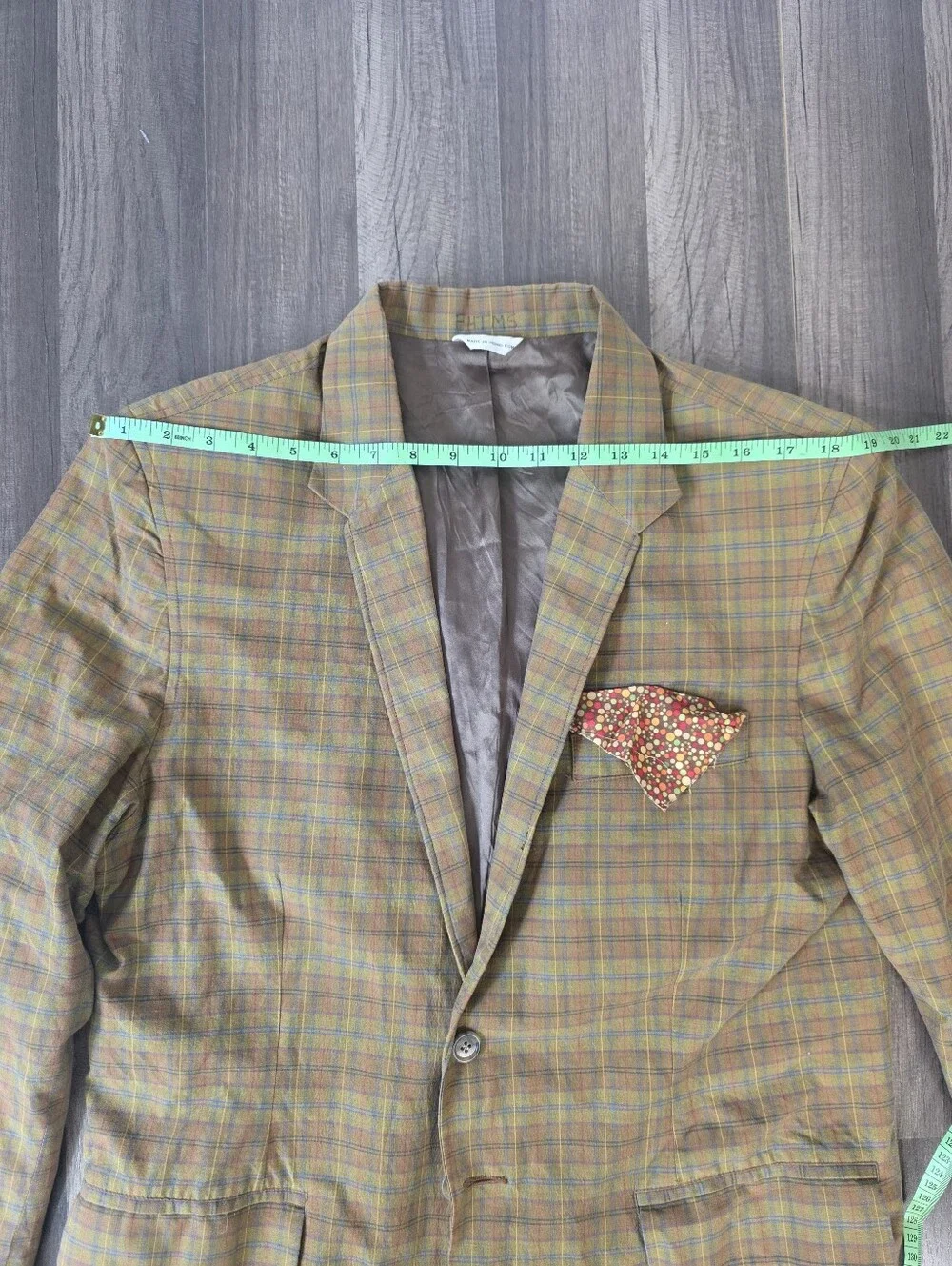 VTG 2003 Banana Republic Classic Lightweight Plaid Cotton Blazer/Sports Coat. S